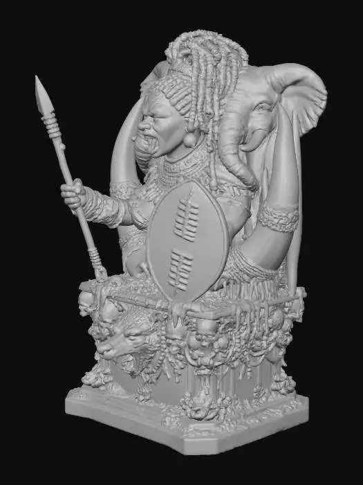 3D model for Warrior Queen Throne