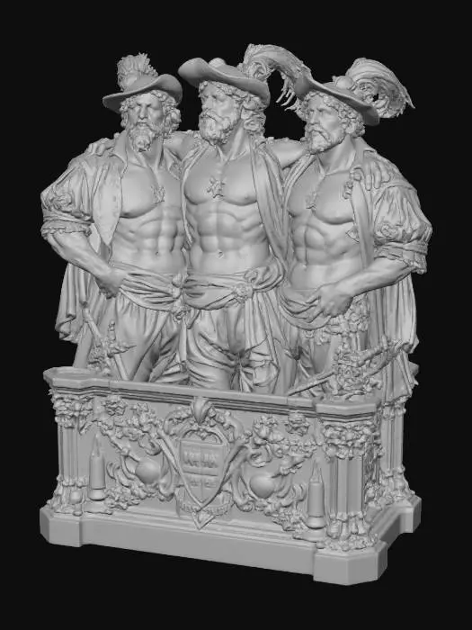 3D model for Musketeers Tableau