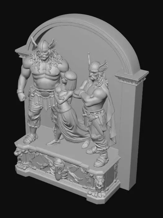3D model for Warriors and Queen