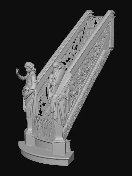 3D model for Sculptures Staircase
