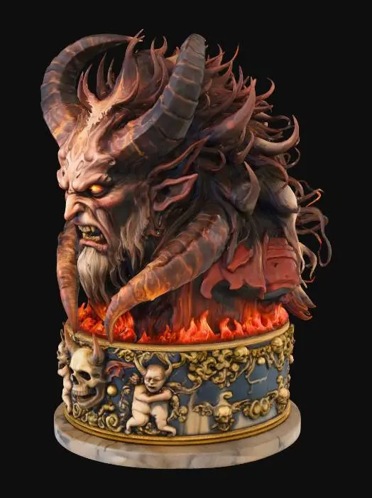 3D model for Baroque Demon
