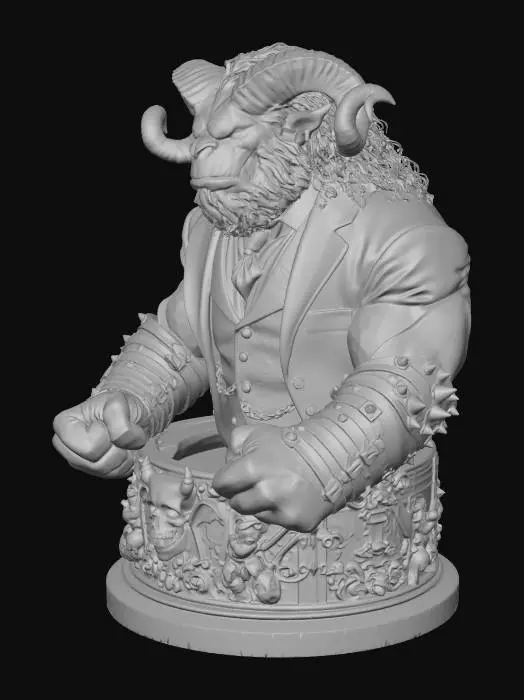 3D model for Baroque Hellbeast