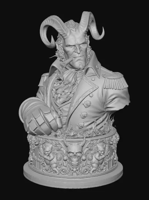 3D model for Baroque Hellboy