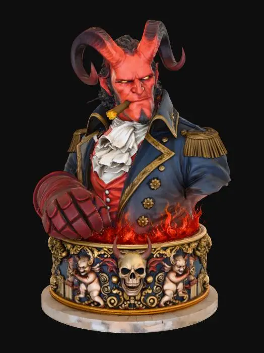3D model for Baroque Hellboy