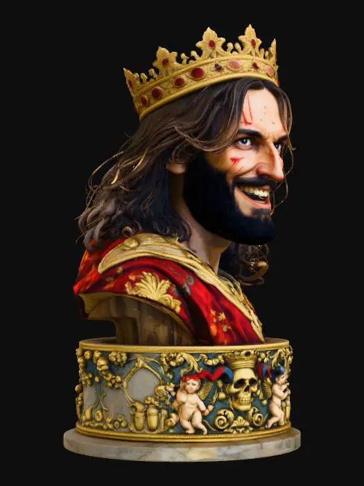 3D model for Baroque King Smile