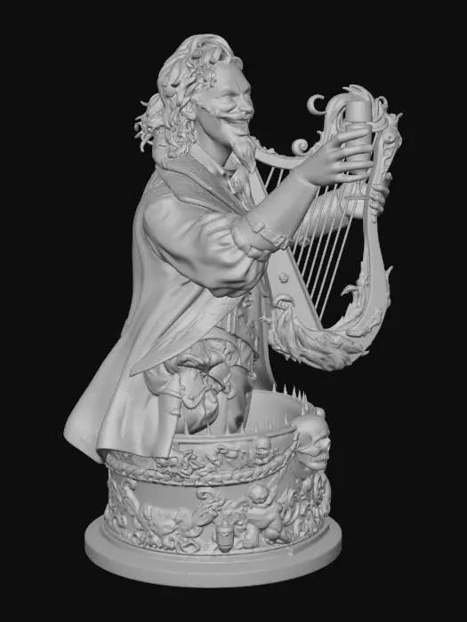 3D model for BAroque Musician1