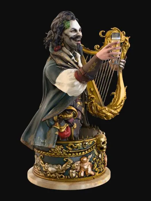 3D model for BAroque Musician1