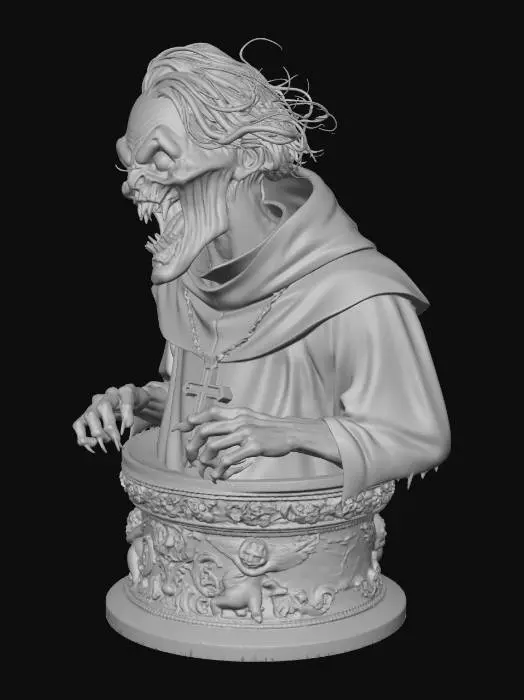 3D model for Baroque Vampire Priest