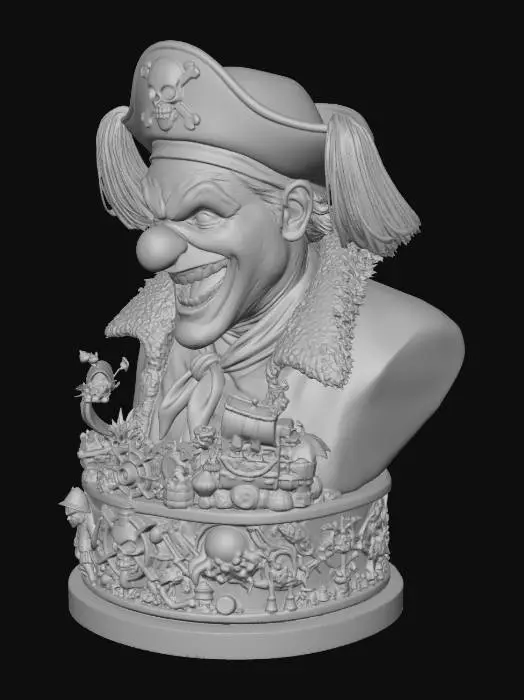 3D model for Pirate Clown