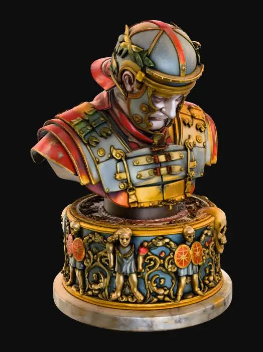 3D model for Roman Warrior Bust