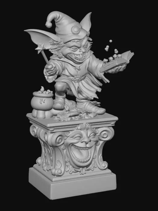 3D model for Gremlin Wizard