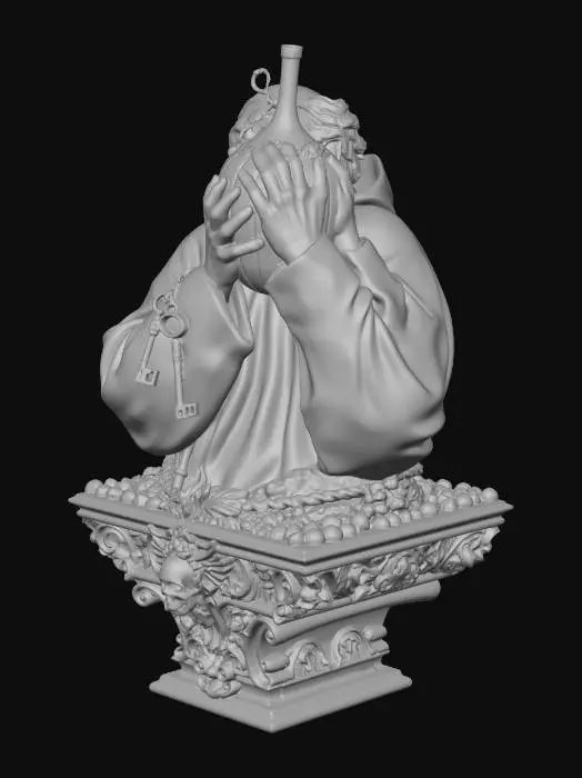 3D model for The Joyful Monk