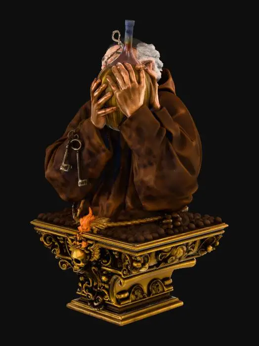 3D model for The Joyful Monk