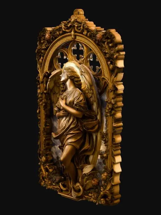 3D model for Angel in Ornate Frame