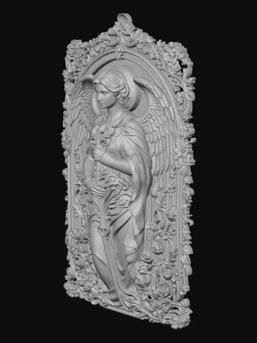 3D model for Angel with Golden Sword