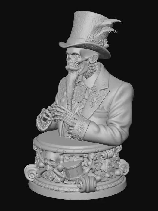 3D model for Top Hat Skeletal