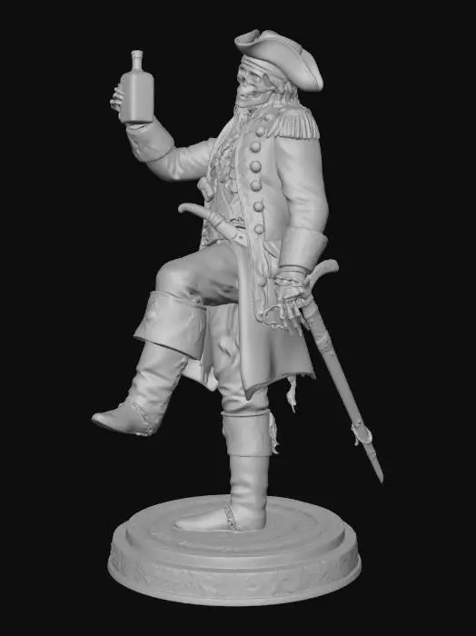 3D model for Skeleton Pirate's Toast