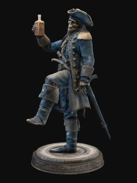 3D model for Skeleton Pirate's Toast