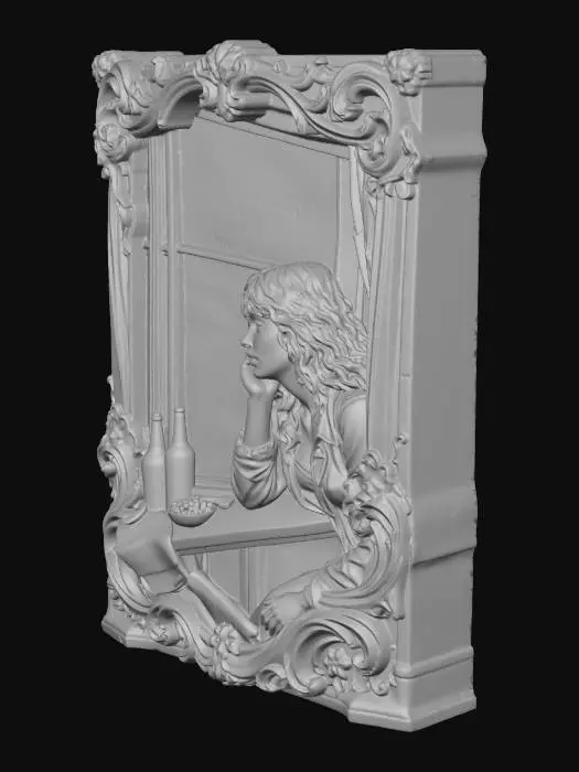 3D model for Looking out a Dirty Old Window