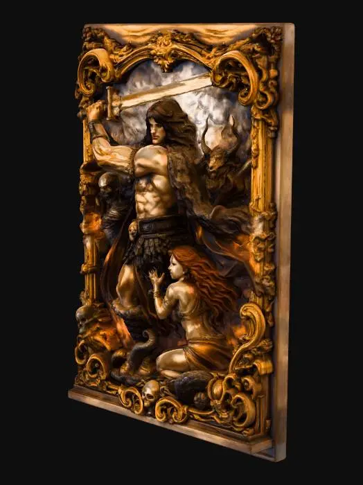 3D model for Barbarian Hero