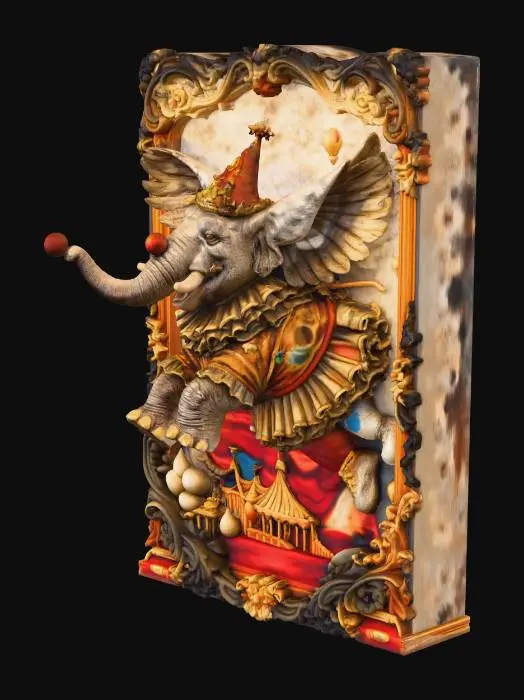 3D model for Flying Elephant Clown