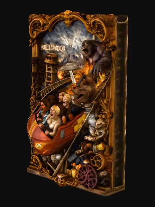 3D model for Hollywood Rollercoaster