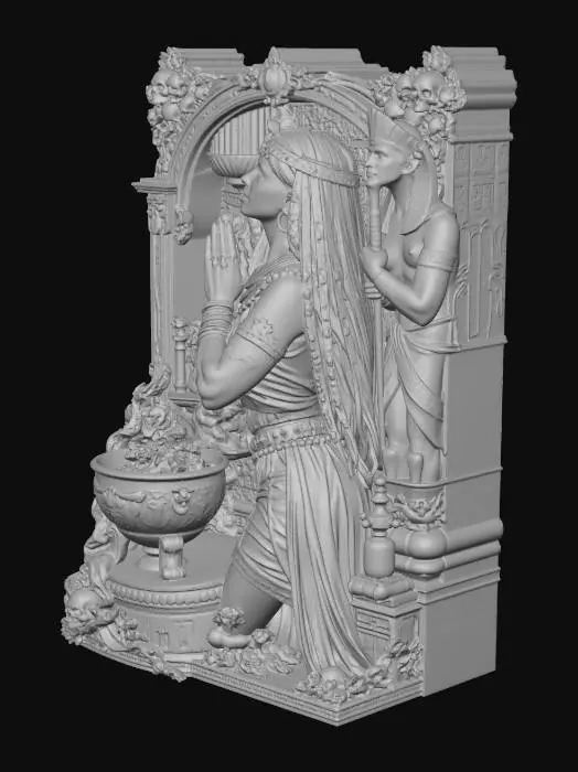 3D model for Egyptian Priestess