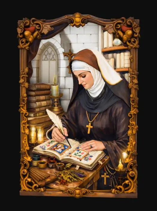 3D model for Nun Scribe