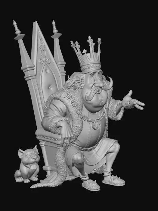 3D model for Pompous King