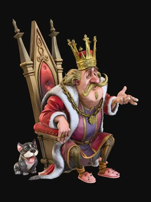 3D model for Pompous King