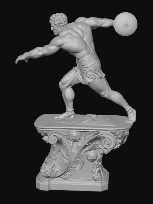 3D model for Olympian Discus Thrower