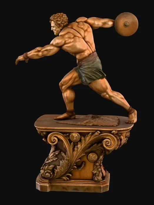 3D model for Olympian Discus Thrower
