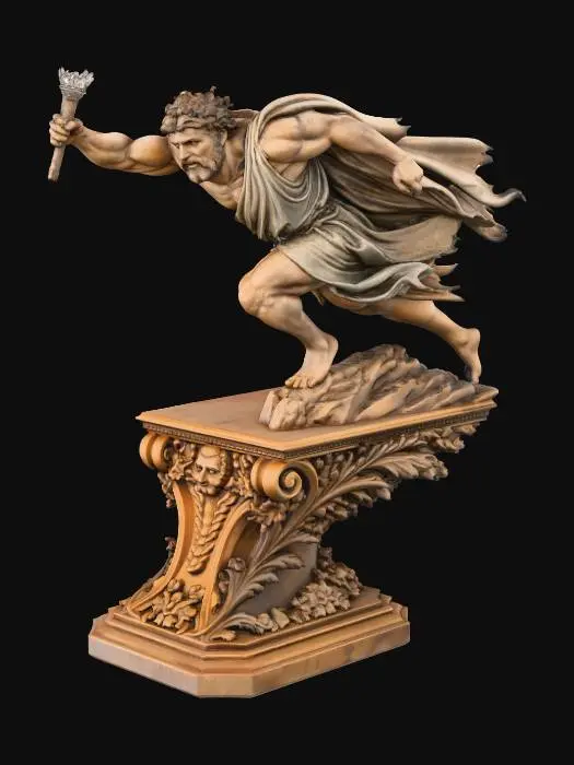 3D model for Olympian Torch Bearer