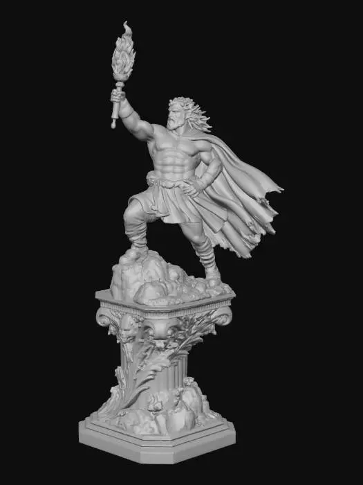 3D model for Proud Torch Bearer