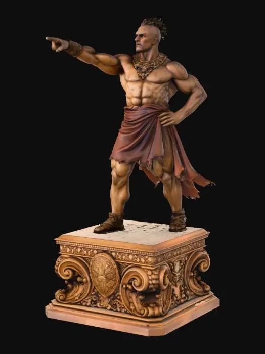 3D model for Tribal Warrior