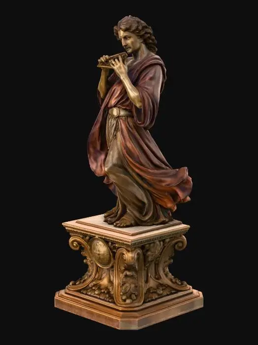 3D model for Slender Flute Player