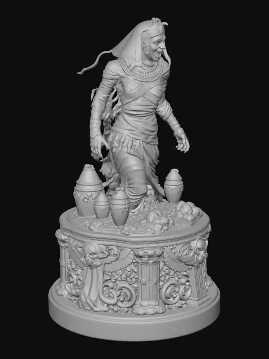 3D model for Egyptian Mummy Priestess