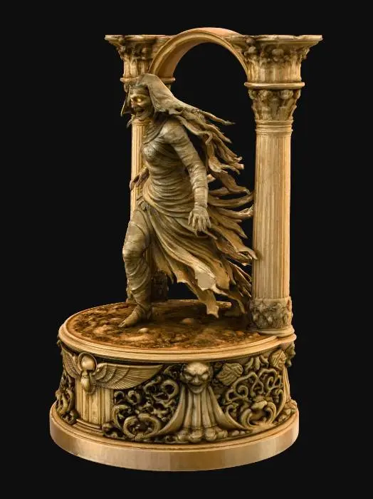 3D model for Egyptian Mummy Walking