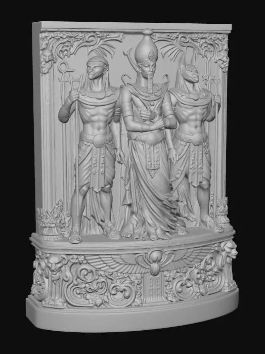 3D model for Egyptian Triad