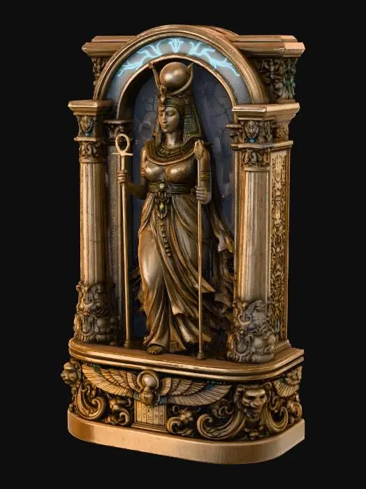 3D model for Egyptian Goddess Shrine