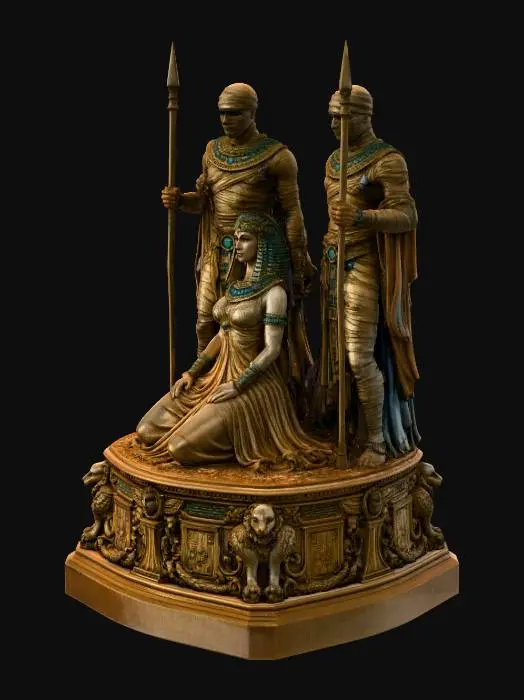3D model for Cleopatra Mummy Guards 1