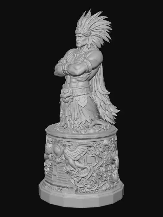 3D model for Aztec Warrior