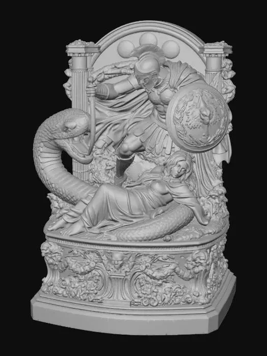 3D model for Roman Serpent Slayer 1