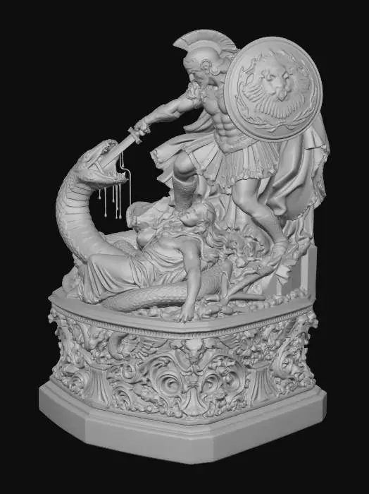 3D model for Roman Serpent Slayer 2