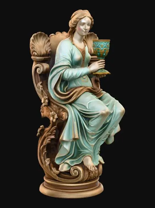3D model for Seated with Chalice