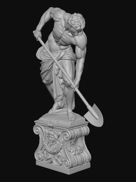 3D model for Hercules with a Shovel