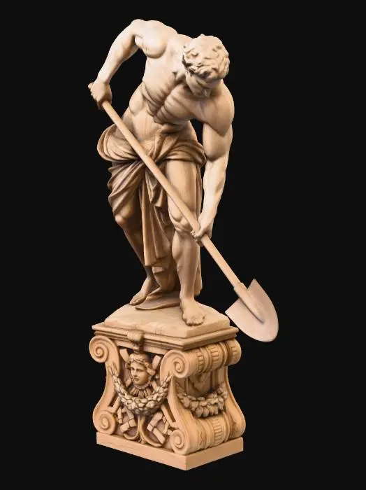 3D model for Hercules with a Shovel