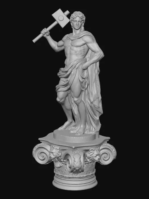 3D model for Hercules with the Hammer