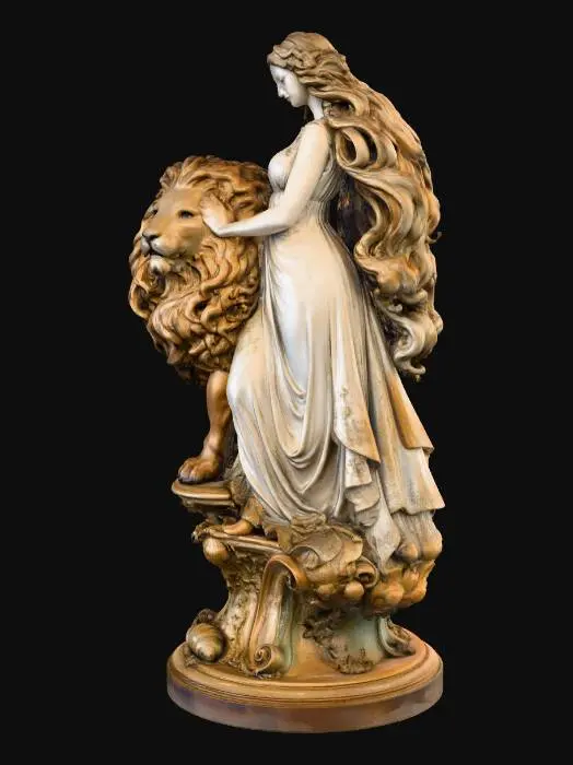 3D model for The Lady and the Lion