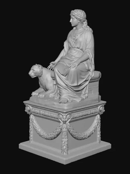 3D model for Goddess with Leopard